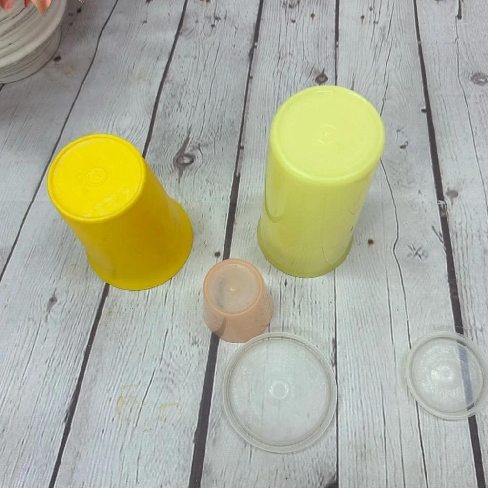 vintage tupperware various tumblers and seals